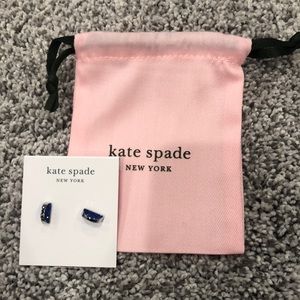 NWT Kate Spade Earrings Blue “sliced Scallops”